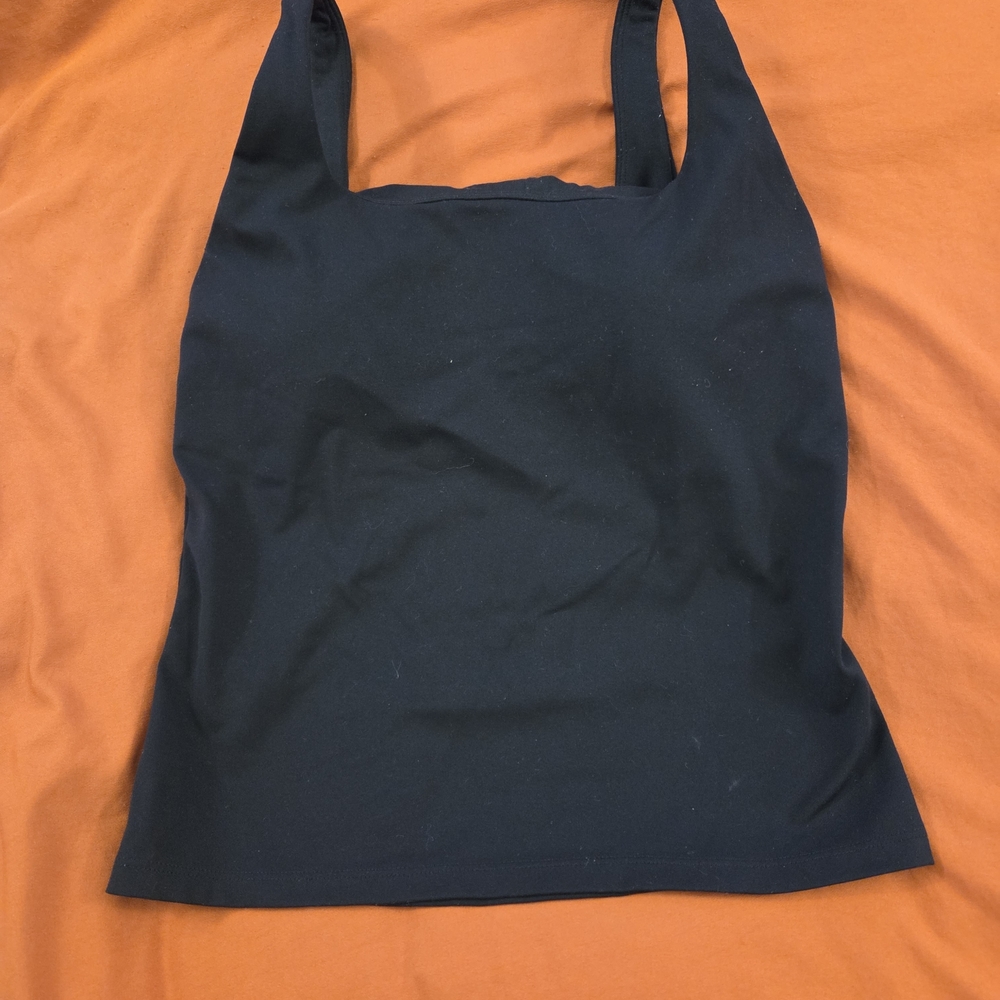 Black Workout Tank With Built In Bra